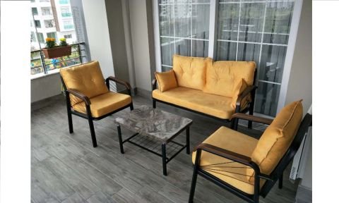 Quantum 2+1+1+Sehpa Bahçe Mobilyası (Salon, Balkon, Cafe Ofis)