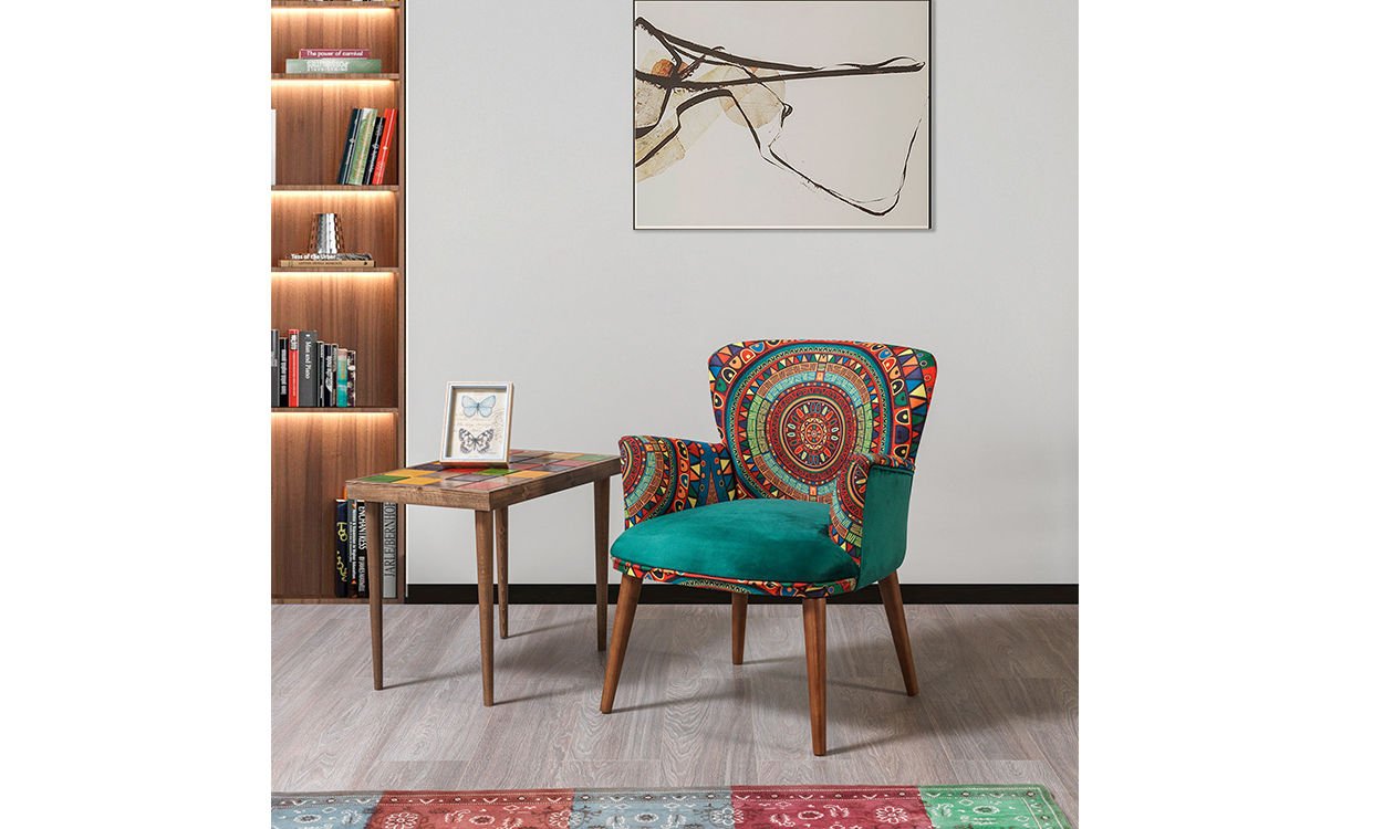 Hermes Çay Seti Tekli Koltuk,Berjer (Salon, Balkon, Cafe Ofis)