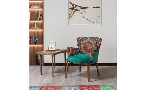 Hermes Çay Seti Tekli Koltuk,Berjer (Salon, Balkon, Cafe Ofis)