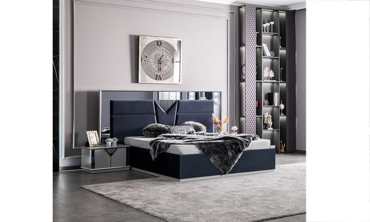 Fonte Yatak Odası 160*200 cm Başlıklı Bazalı Karyola