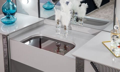 Fonte Yatak Odası Aynalı Şifonyer