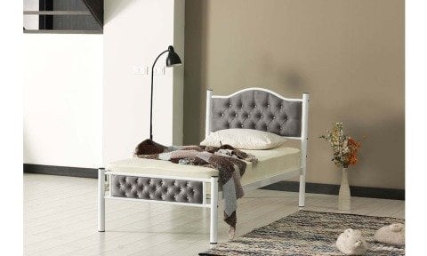 Merkür 90*200 cm Tek Kişilik Metal Ferforje  Karyola