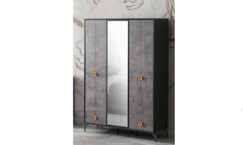 Prova Genç Odası Takımı (3 Kapılı Dolap, Komodin, 100*200 cm Başlıklı Karyola)