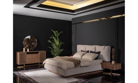 Lizbon Yatak Odası 160*200 cm Başlıklı Karyola
