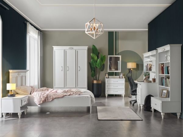 İskenderiye Genç Odası (4 Kapaklı Dolap)