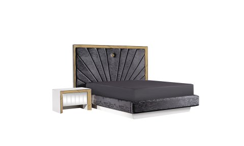 Vegas Yatak Odası 180*200 cm Başlıklı Bazalı Karyola