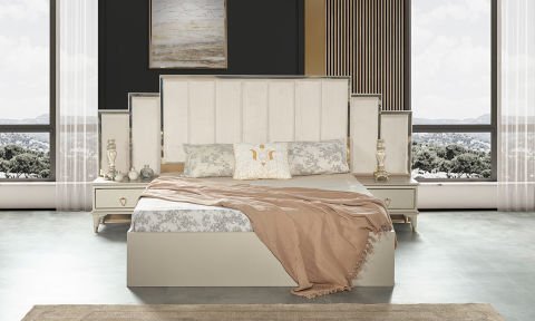 Sedef Yatak Odası 160*200 cm Başlıklı Karyola
