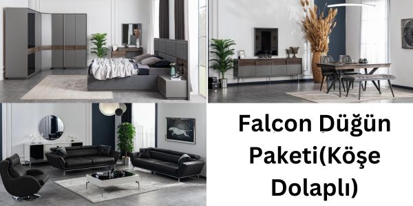 Falcon Düğün Paketi (Köşe Dolaplı)