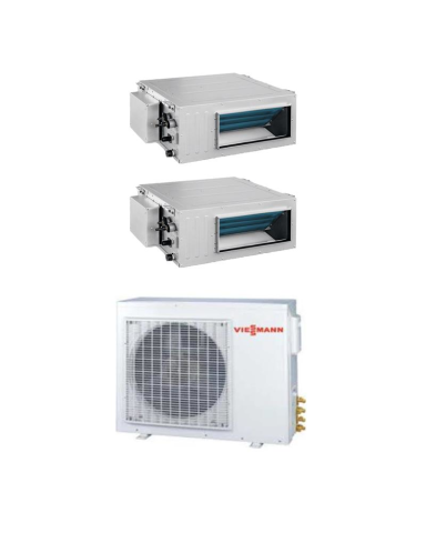 Viessmann Kanallı Multi 1+2 Sistem (O2F3050M2) 9+12 iç 5,2 kW Dış Ünite