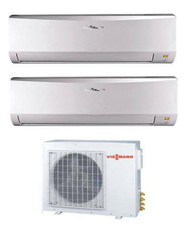 Viessmann Vitoclima Multi 1+2 Sistem (O4F3080M2) 2x18000 Btu İç 8,0 kw Dış Ünite