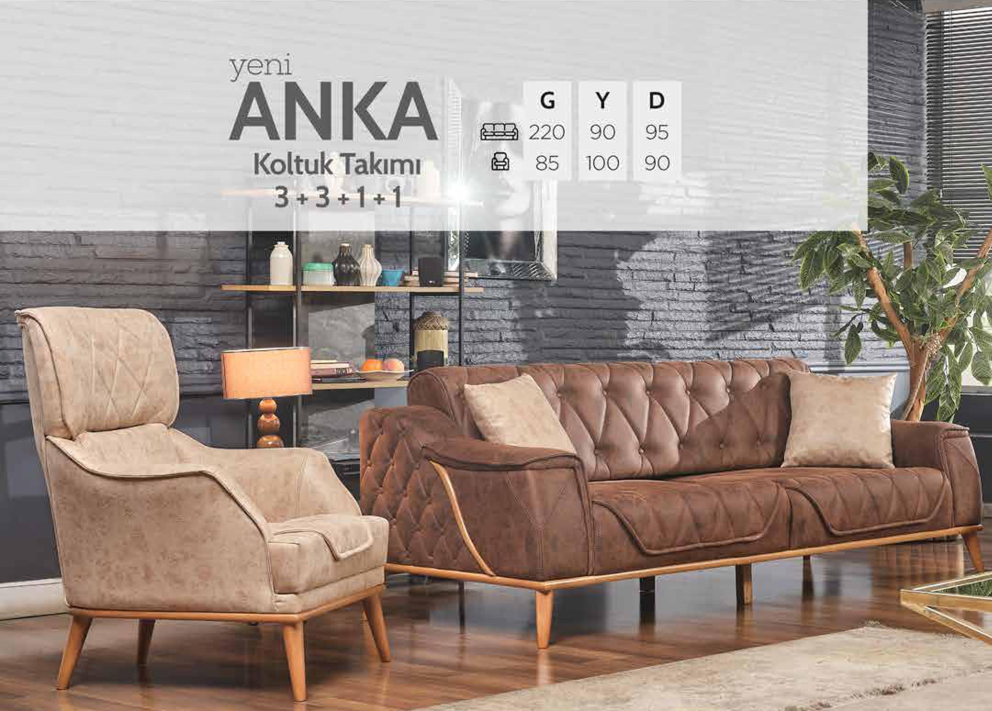 Anka 3+3+1+1 Koltuk Takımı