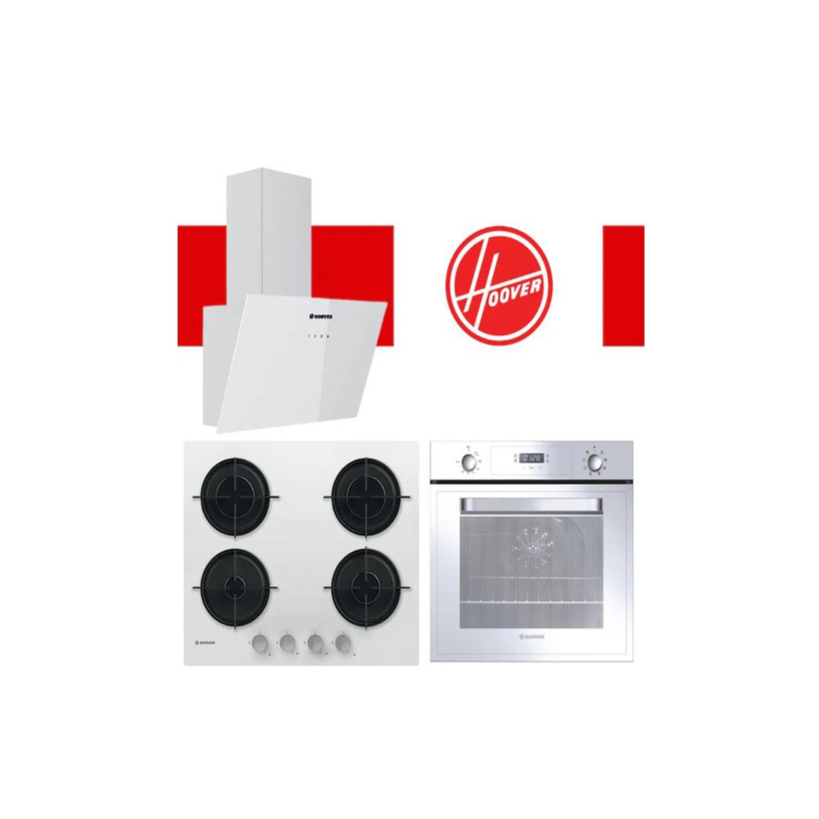 Hoover Beyaz Cam Ultra Ankastre Set ( Hdg6c1gwtk + Hvw6mw + Hot3051wi )