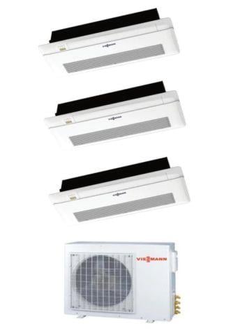 Viessmann Vitoclima Multi Tek Yön Kaset 1+3 Sistem (O4F3062M2) 9+9+12 Btu İç 6,8 kw Dış Ünite