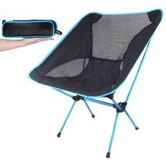 FUNKY CHAIRS Ultralight 900 gr Alüminyum Katlanır Kamp Sandalyesi - Mavi