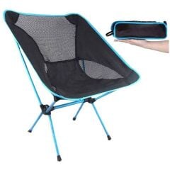 FUNKY CHAIRS Ultralight 900 gr Alüminyum Katlanır Kamp Sandalyesi - Mavi
