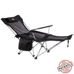 FUNKY CHAIRS Lazy 3 Plus Yatabilen Kamp Sandalyesi Siyah