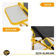 FUNKY CHAIRS Extra Katlanabilir XL Kamp Koltuğu - Sarı