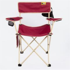 Funky Chairs Camper Katlanabilir Kamp Piknik Sandalyesi - Bordo/Krem