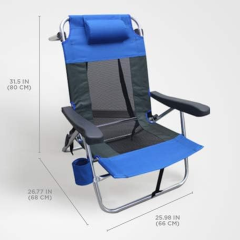 FUNKY CHAIRS Beach Star Light Plaj Şezlong Sandalye- Blue