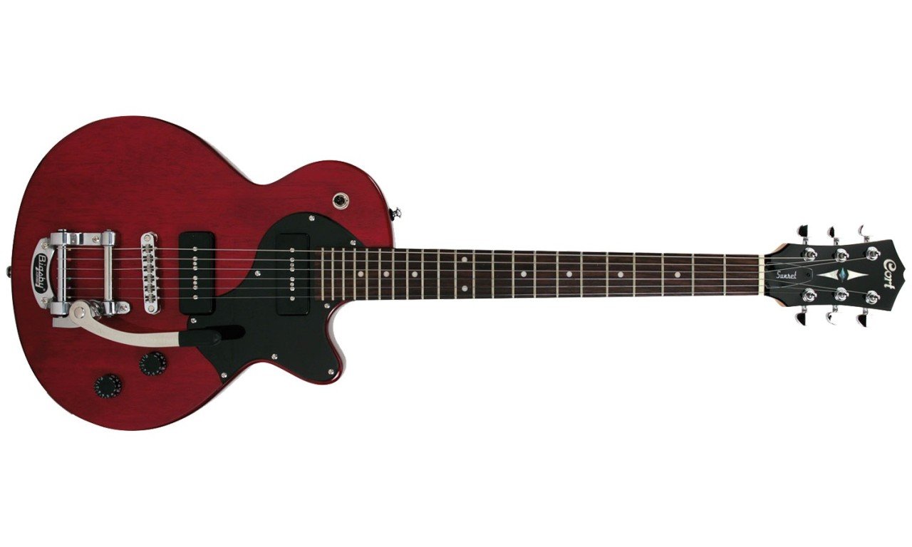 CORT SUNSET JR WR ELEKTRO G TAR WR ARAP KIRMIZISI Classic Rocker P90 Pickups