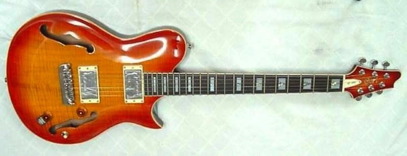 CORT CL1400 CRS ELEKTRO GİTAR FLAMED MAPLE TOP, CHERRY RED SUNBURST,2 X Mightymite Covered Vintage Alnico Humbuckers