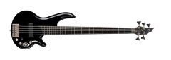 CORT CR5 BK BAS GİTAR CURBOW, SİYAH, BARTOLINI AMK1-5F, MK-2 EQ