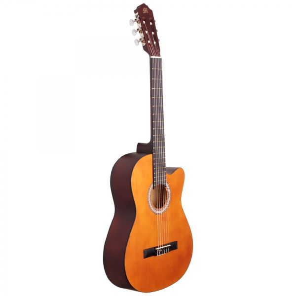 Miguel Angela MA1M-C-WA Mat Cilalı Naturel Cutaway Klasik Gitar