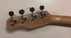 Puka UK-24-04 Zebra Ağacı Fender Kafalı Concert Ukulele  + Kılıf Hediyeli