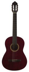 Valencia VC204TWR 4/4 Şeffaf Şarap Kırmızı Mat Klasik Gitar