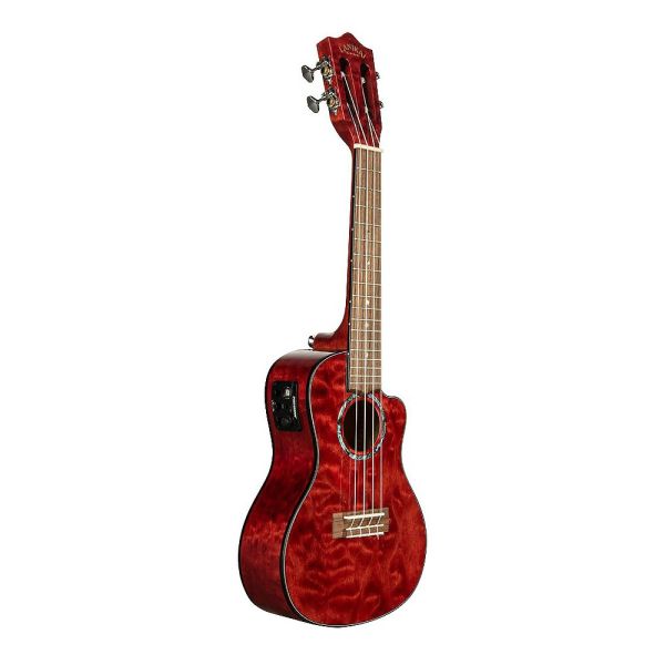 Lanikai QM-RDCEC Quilted Maple Concert Elektro Ukulele