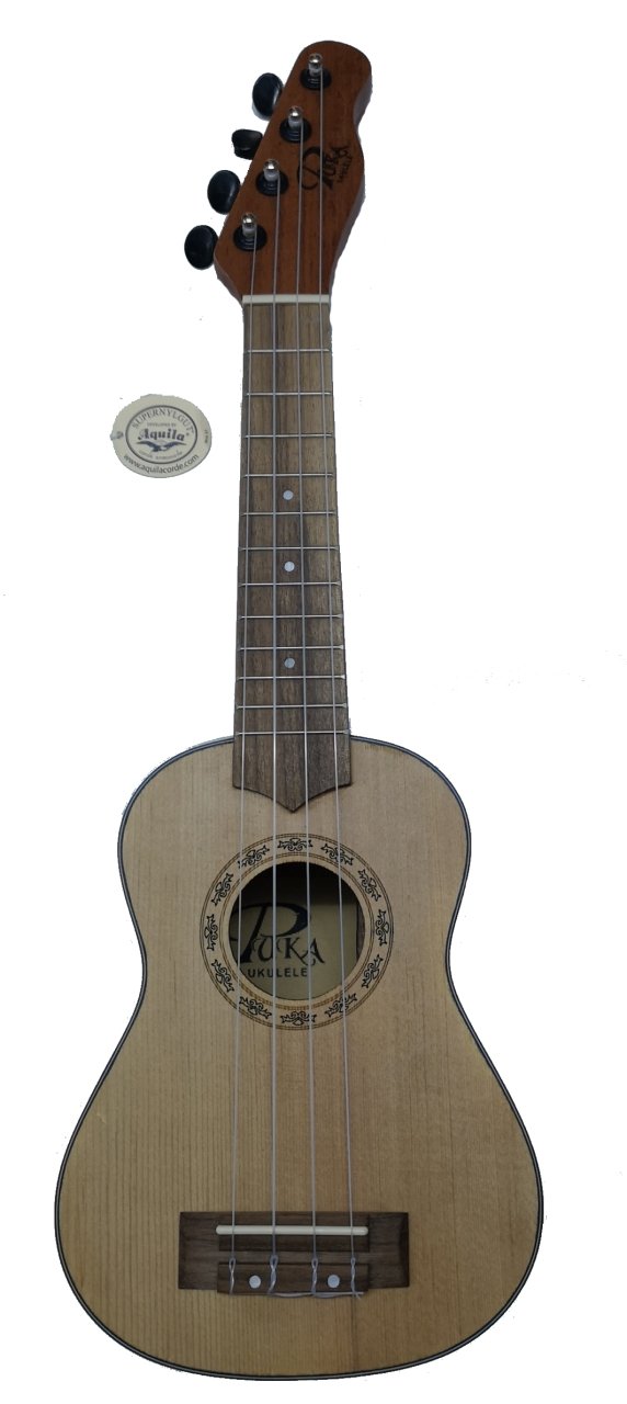 Puka Maun Soprano Fender Kafalı Ukulele UK21-02 (Kılıflı)