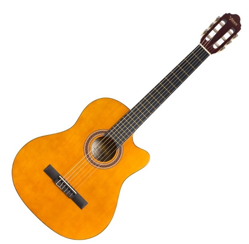 Valencia VC104C Naturel Cutaway Parlak 4/4 Klasik Gitar