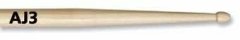 VICFIRTH AJ3 BAGET/STICK (ÇİFT), HICKORY, 0.545''x16'', LONG TAPER, TIP: WOOD (AĞAÇ)/TEAR DROP, SURFACE: SMALL/LACQUER