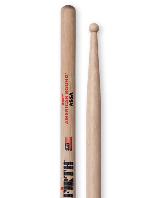 VICFIRTH AS5A BAGET/STICK (ÇİFT), HICKORY, 0.565''x16'' , MEDIUM TAPER, TIP: WOOD (AĞAÇ) / ROUND, SURFACE: SMALL/LACQUER