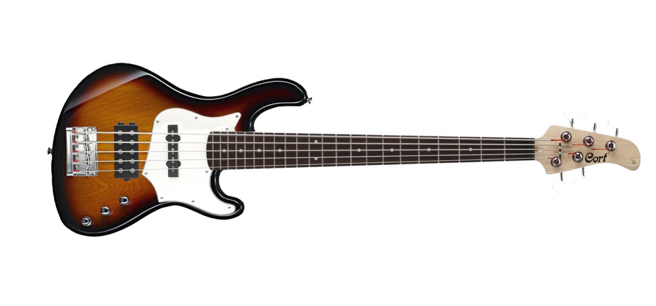 CORT GB35A BAS GİTAR 5 TEL, 3 TON SUNBURST, PSEB1A-5/F & MBA1P-5