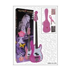 VALENCIA BAS GİTAR GYPSY ROSE SET (GIGBAG, SEHPA, STICKERS, DVD), PEMBE