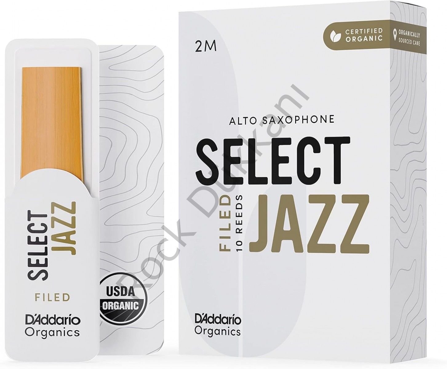 D'Addario Woodwinds Organic Select Jazz Alto Saksafon Kamışı No:2 Medium