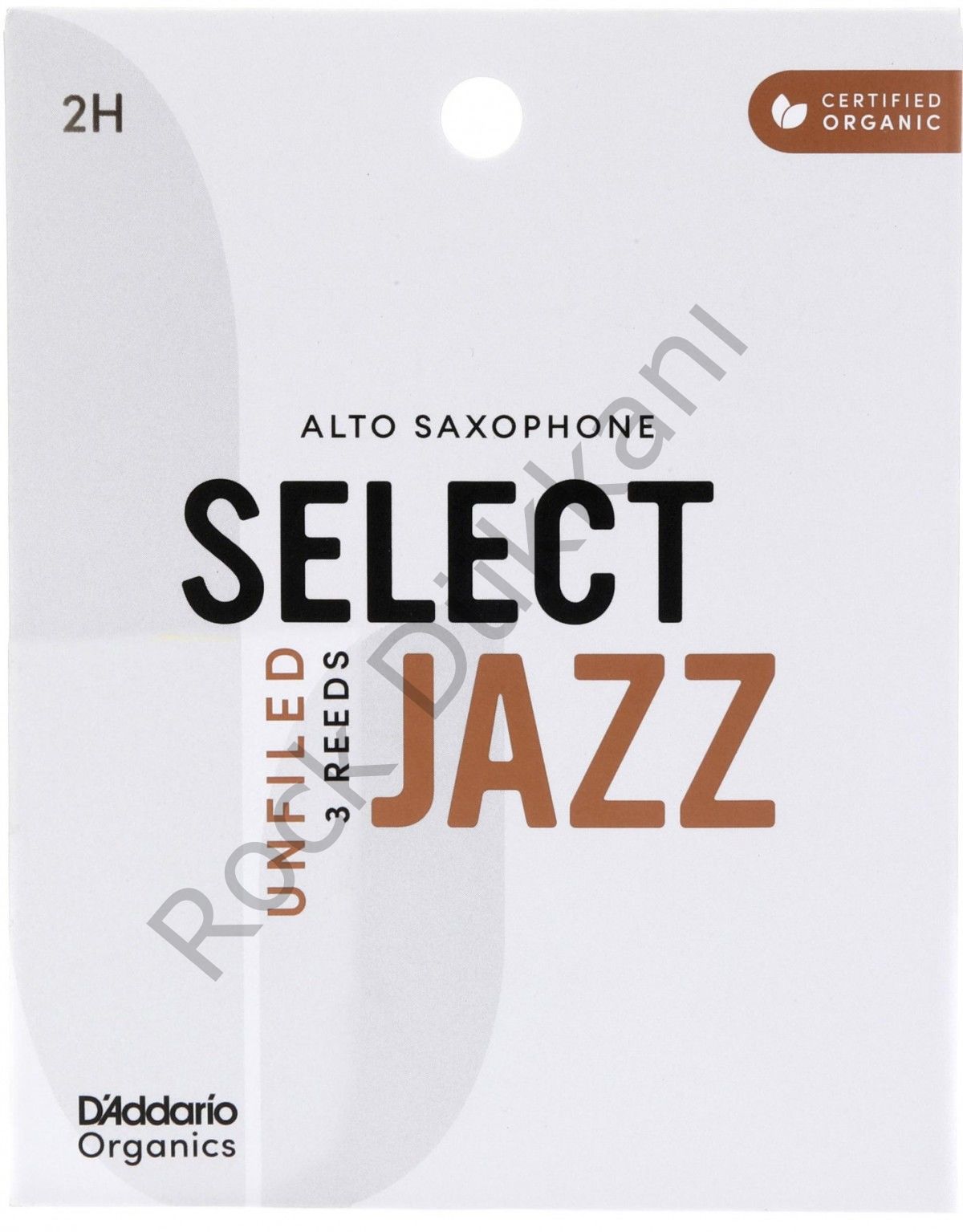 D'Addario Woodwinds Organic Select Jazz Unfiled Alto Saksafon Kamışı (3 lü) No:2 Hard