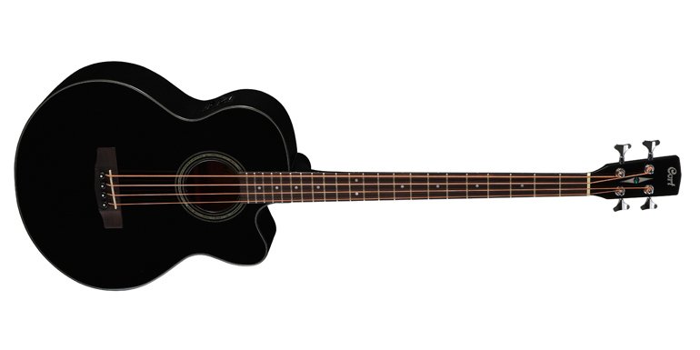 CORT SJB5F-BKW ELEKTRO AKUSTİK BASS KILIFLI, SUPER JUMBO KASA, KILIFLI, SİYAH, Fishman Classic 4