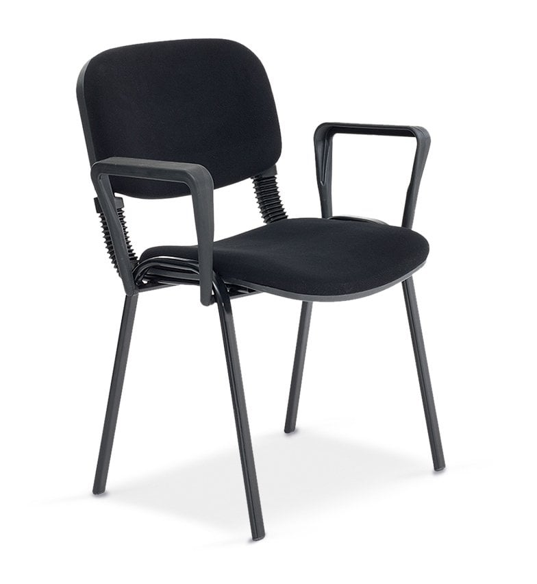 New Form Sandalye Kollu, Metal Boyalı Ayaklı