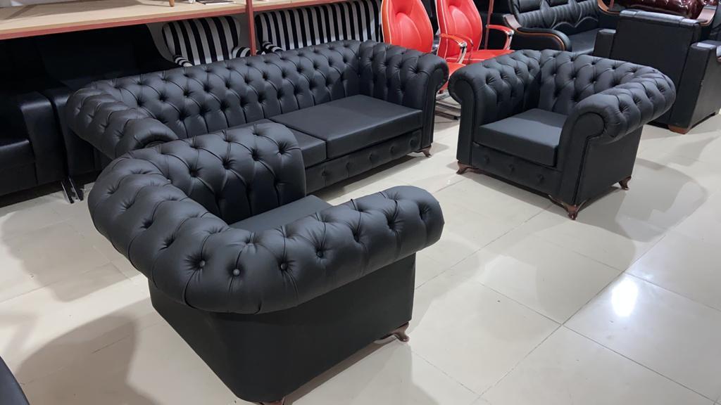 Ofis Makam Koltuklu Chester Oturma Grubu Takımı