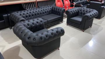 Ofis Makam Koltuklu Chester Oturma Grubu Takımı