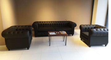 Ofis Makam Koltuklu Chester Oturma Grubu Takımı