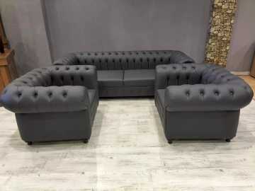 Vip Ofis Makam Chester Oturma Grubu Takımı