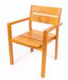 Vista İroco Teak - Meşe Ahşap Koltuk (Mindersiz)