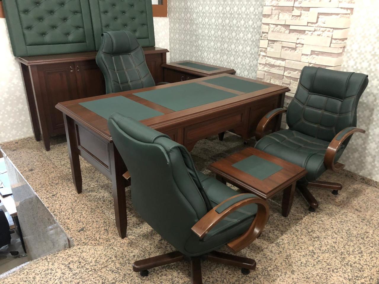 AB İtalyan Yönetici MDF Komple Koltuklu Ofis Makam Takımı