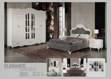 Elegance Mdf Country Yatak Odası Takımı Ss