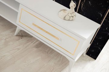 VZ Gold Yemek Odası Takımı Tv Ünitesi Dahil