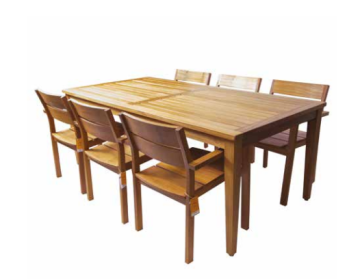 Pablito İroko Teak Ahşap Yemek Masası 120 Ø