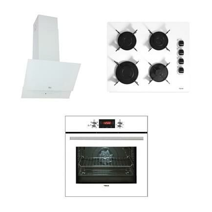 Teka Chef 6 Beyaz Cam Ankastre Set Atv 60 - Gbe 64002 -Hak 625 Wh